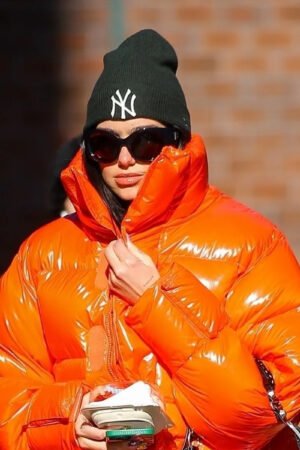 dua-lipa-orange-puffer-jacket