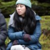 awkwafina-swan-puffer-coat